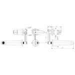Cobra Recess Basin Mixer Wall Type Chrome - Image 2
