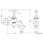 Cobra RB Heavy Pattern Hose Bibtap 3/4MI - Image 2