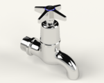 Cobra Star Original Light Pattern Bibtap Plain 3/4 MI Chrome