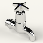 Cobra Star Original Light Pattern Bibtap Plain 3/4 MI Chrome
