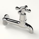 Cobra Roma Original Light Pattern Extended Bib Tap 15mm Chrome