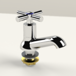 Cobra Ledimo Original Light Pattern Pillar Tap Round 1/2 MI Chrome