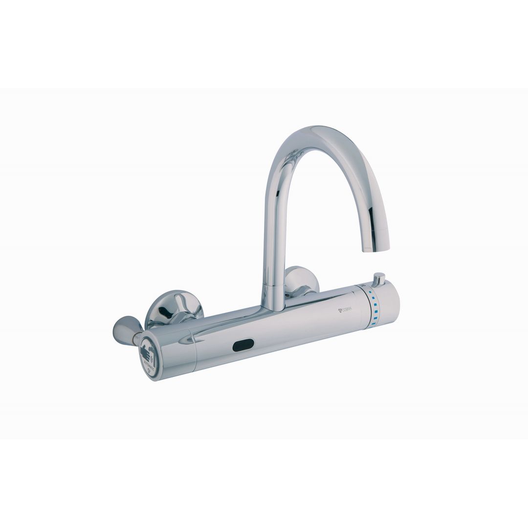 2147483647_229_90IGFBh.jpg Cobra Electronic Thermostatic Exposed Mixer Wall Type Overspout 220V Mains Powered AC No Touch Over Chrome - Image 1