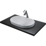 Vaal Zircon Oval Drop In Basin No Taphole White