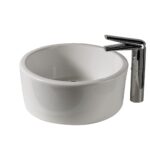 Vaal Savannah Design Round Countertop Basin No Taphole White