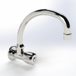 Cobra Stella Original Light Pattern Prep Bowl Tap Wall Type Swivel Spout Chrome