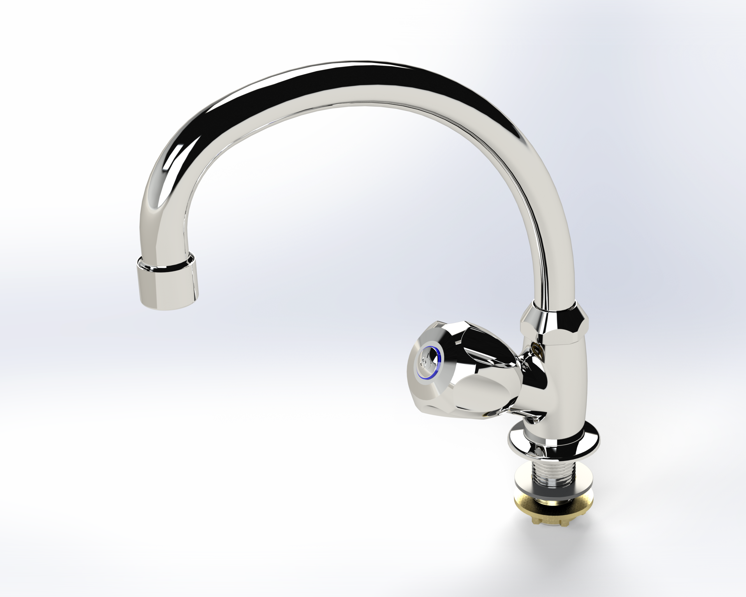 219-041-10-Stella_2.png Cobra Stella Original Light Pattern Prep Bowl Tap Pillar Type Swivel Spout Chrome - Image 1