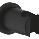 Grohe Rsh Shower Holder, Non Adjustable, Round Collar Phantom Black