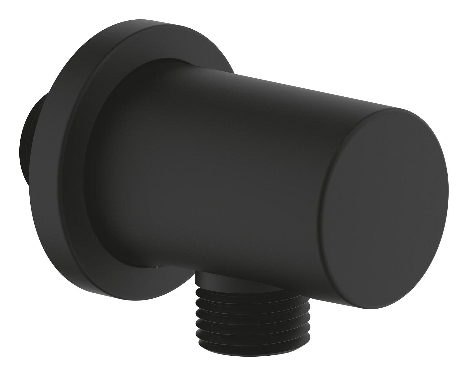 22118KF0.jpg Grohe Rsh Wall Union 1/2", With Round Collar Phantom Black - Image 1