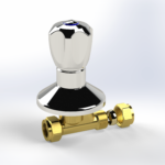 Cobra Stella Original Light Pattern Stoptap Underwall 15mm Compression Chrome