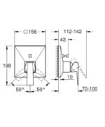 Grohe Allure Brilliant Single-Lever Mixer With 2-Way Diverter Chrome - Image 2