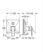 Grohe Allure Brilliant Single-Lever Mixer With 3-Way Diverter Chrome - Image 2