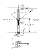 Grohe Allure Brilliant Single-Lever Bath Mixer 1/2", Floor Mounted Chrome - Image 2