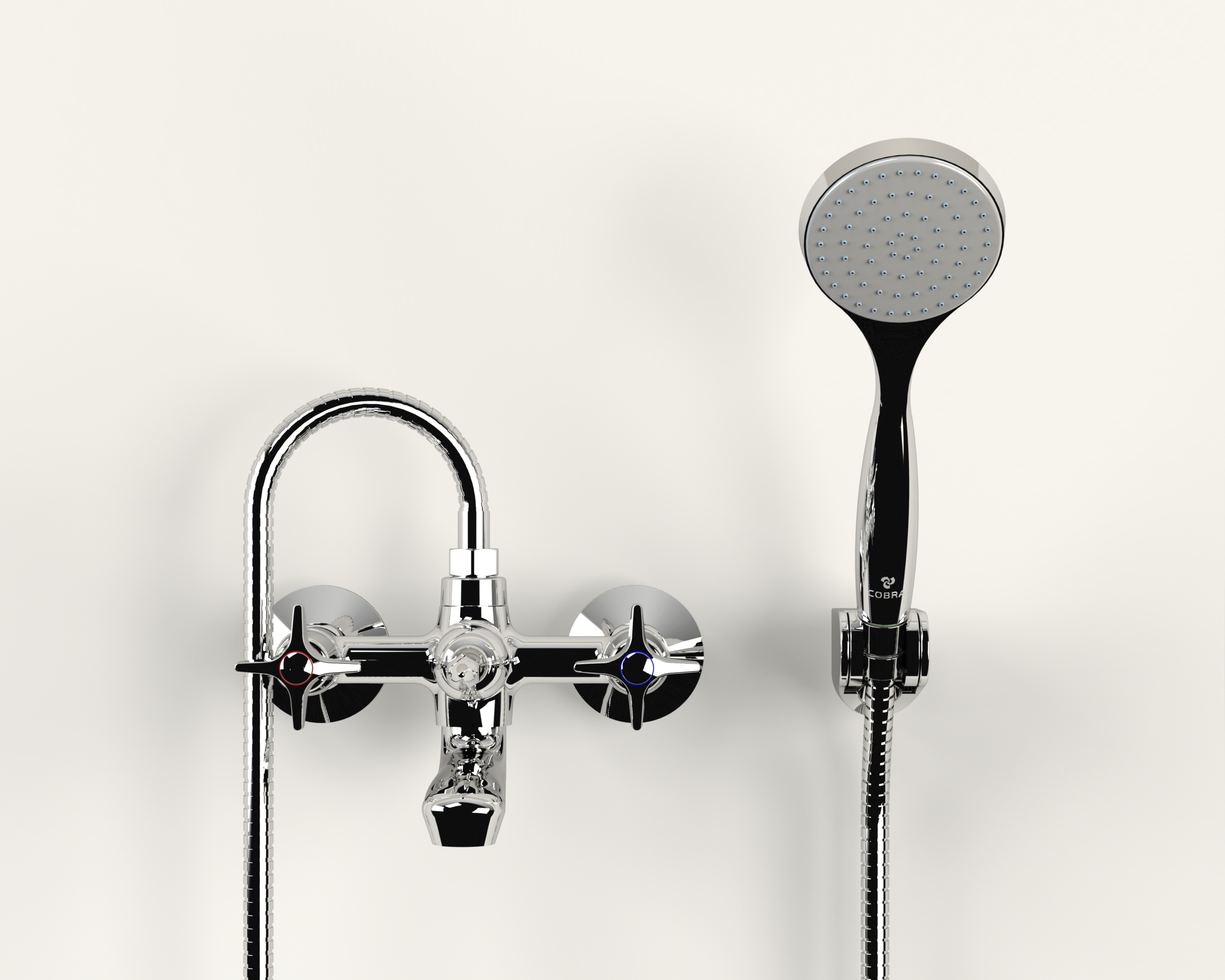 251-15-NV.png Cobra Star Original Light Pattern Bath Diverter Mixer Wall Type 1/2 MI Chrome - Image 1