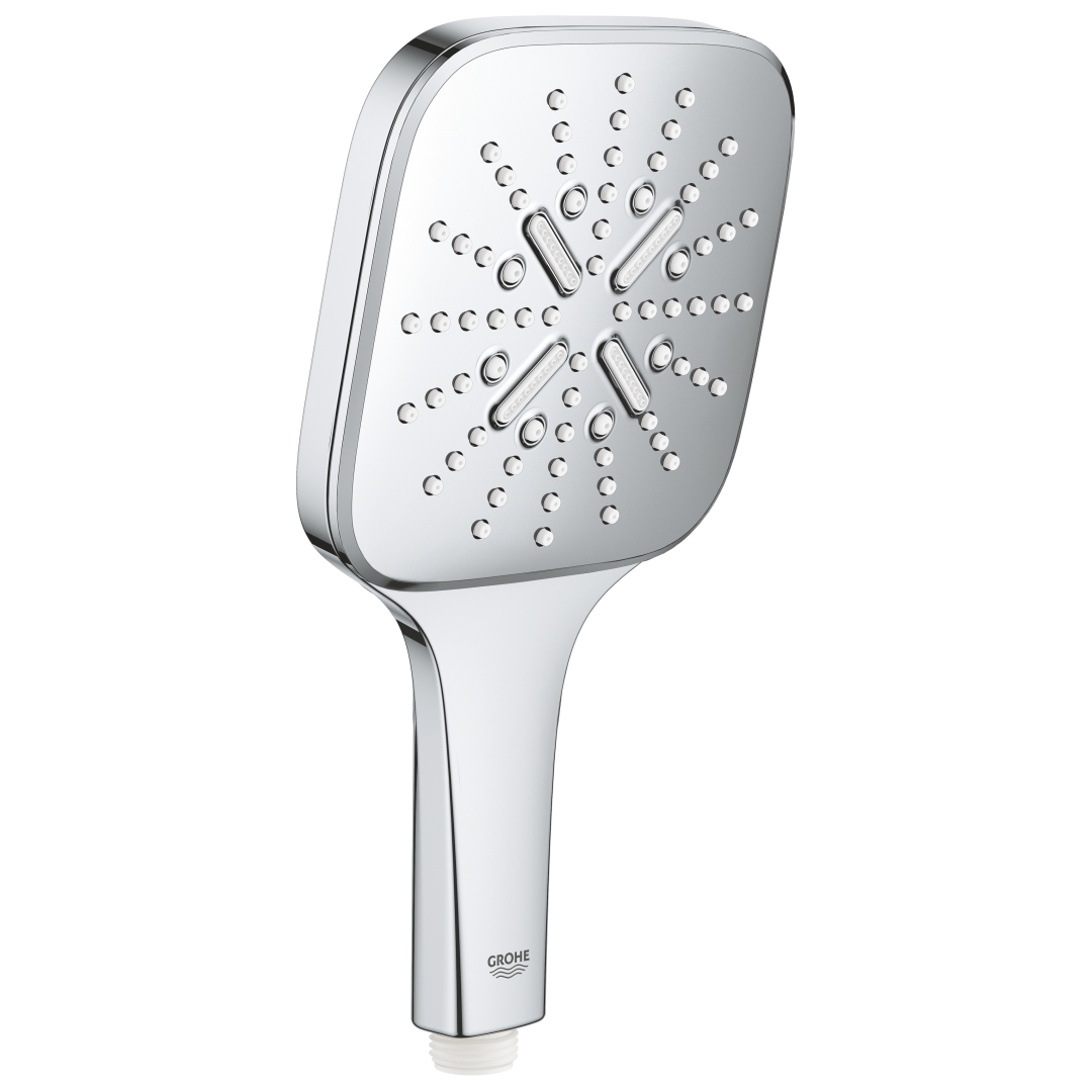 26582000_633683.jpg Grohe Rainshower SmartActive 130 Cube Hand shower 3 sprays chrome - Image 1