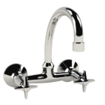 Cobra Star Original Light Pattern Sink Mixer Wall Type Swivel Spout 1/2 MI Chrome