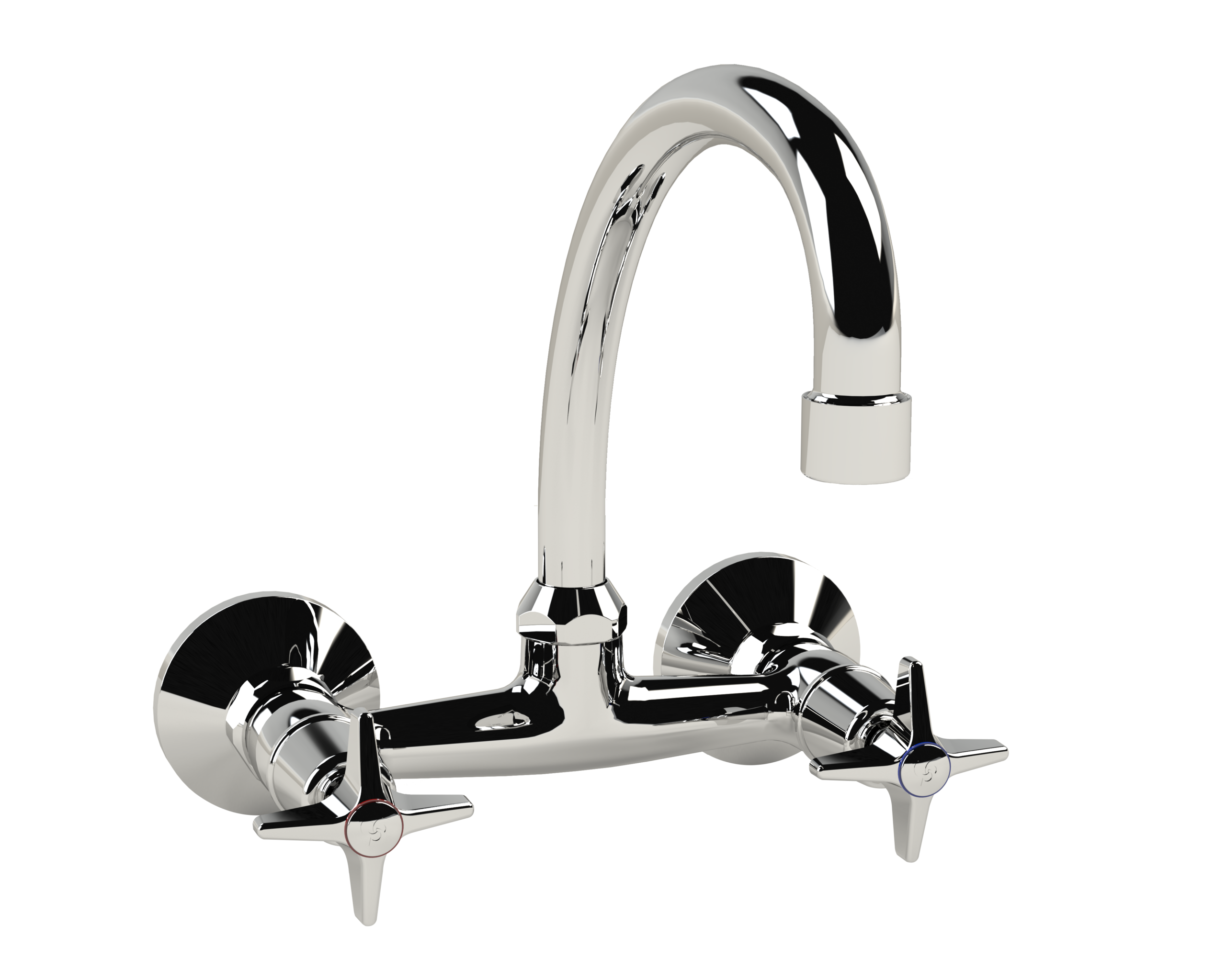26604110-NV.png Cobra Star Original Light Pattern Sink Mixer Wall Type Swivel Spout 1/2 MI Chrome - Image 1