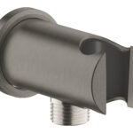 LAUNCHING MARCH 2026Grohe Rain Shower Wall Union With Holder Brushed Hard Graphite