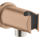 LAUNCHING MARCH 2026 Grohe Rain Shower Wall Union With Holder Brushed Warm Sunset