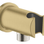 LAUNCHING MARCH 2026 Grohe Rain Shower Wall Union With Holder Brushed Cool Sunrise