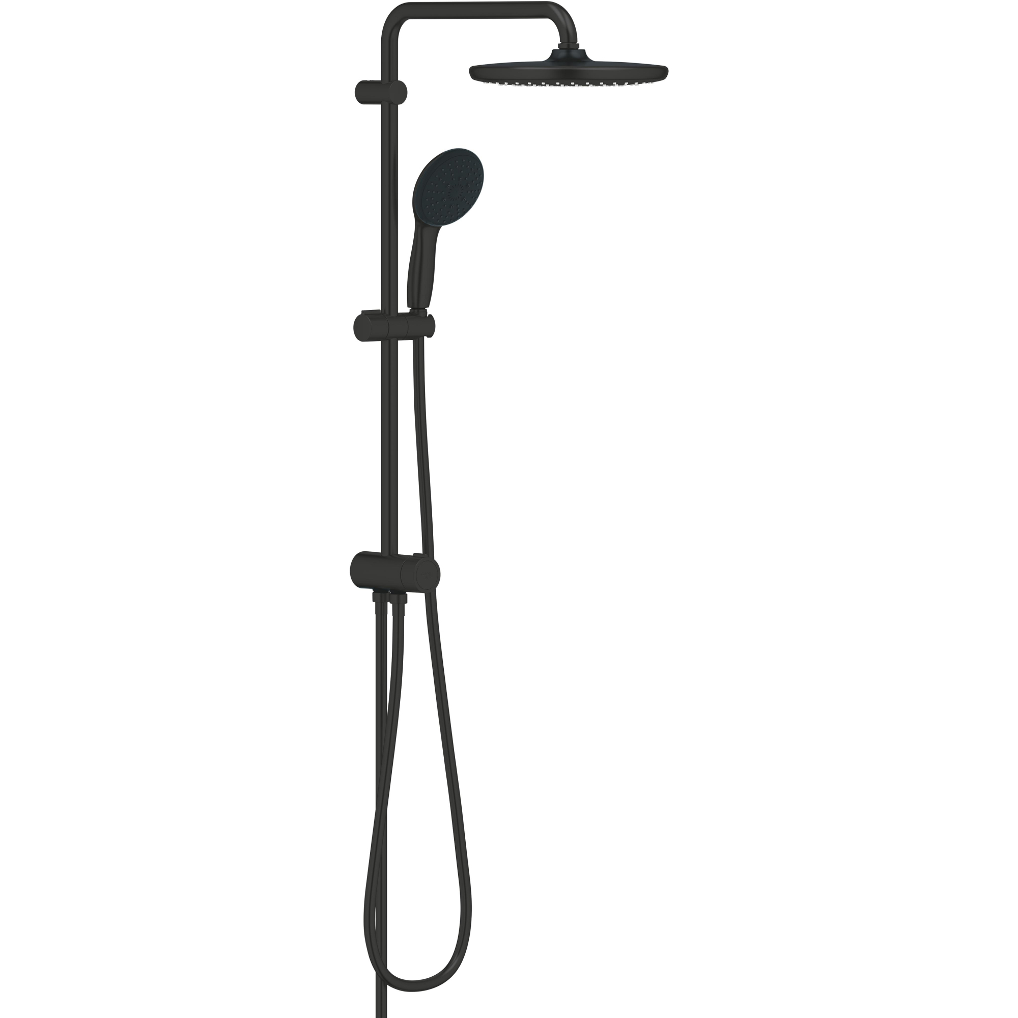 269802431.jpg Grohe Tempesta System 250 Flex Shower System With Diverter For Wall Mounting Matte Black - Image 1