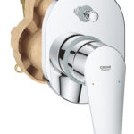 Grohe New BauEdge Single-lever bath/shower mixer 1/2" chrome