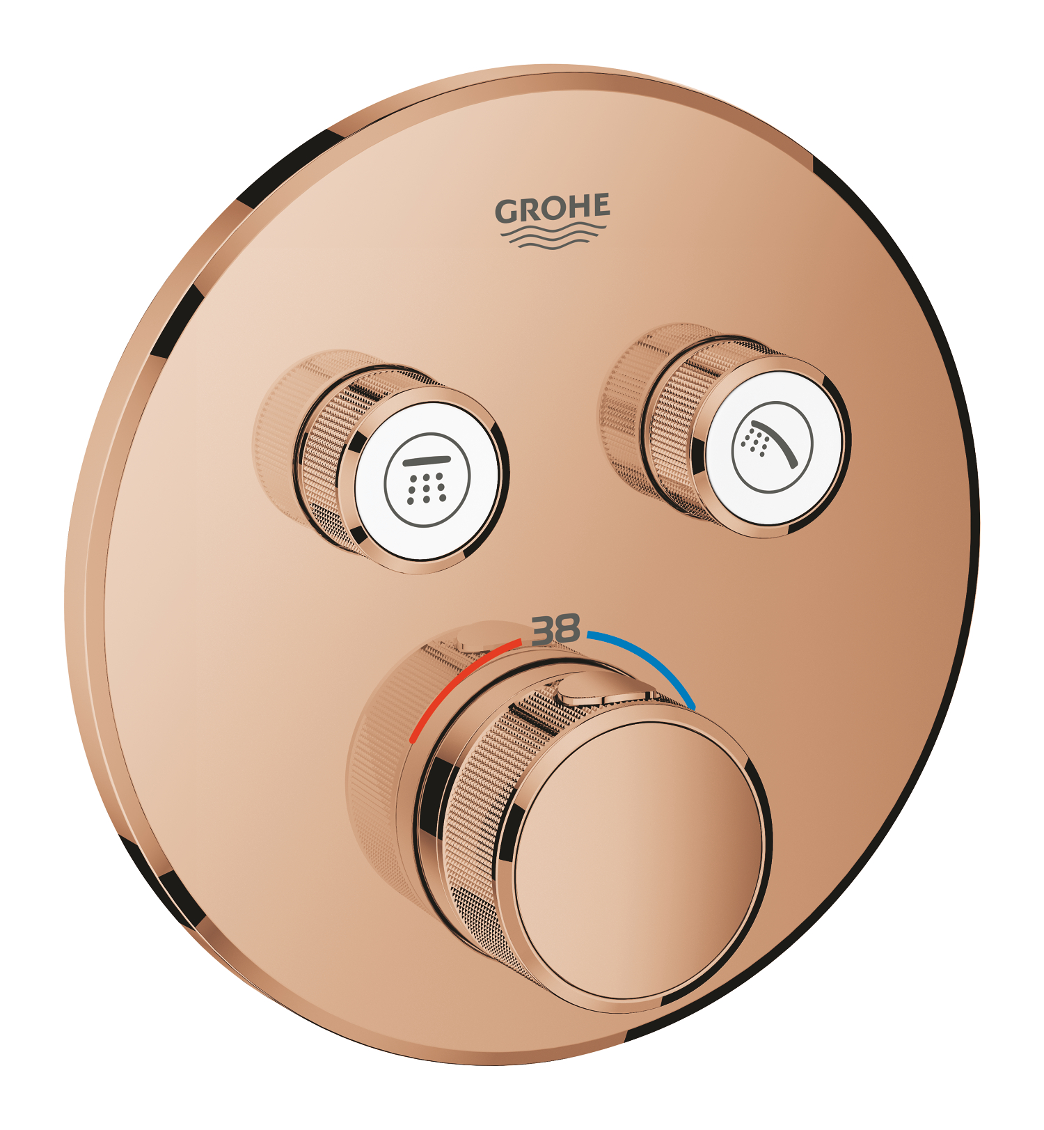 29119DA0.jpg Grohe Thermostat for concealed installation with 2 valves warm sunset - Image 1