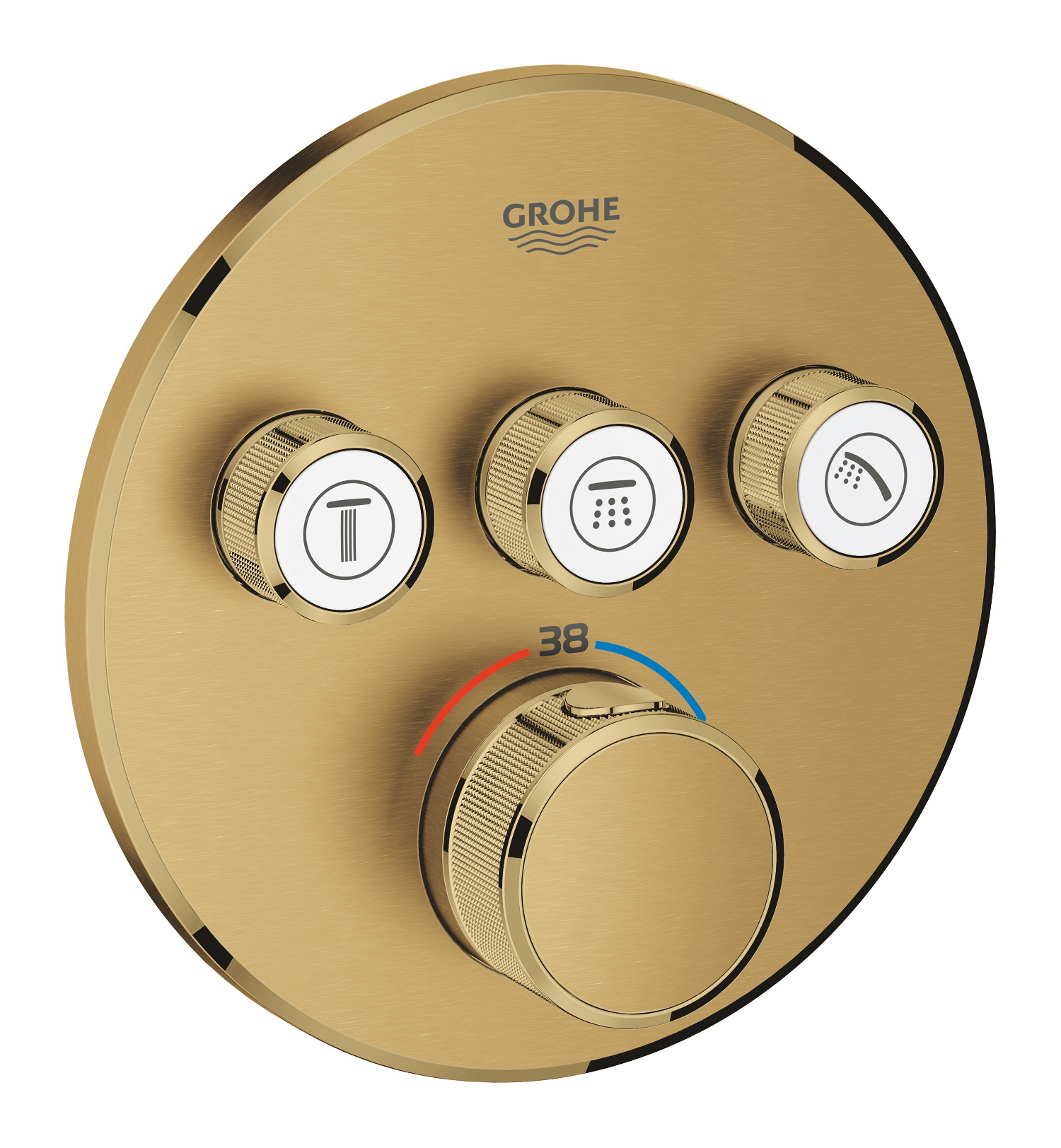 29121GN0.jpg LAUNCHING MARCH 2026 Grohe Grohtherm Smartcontrol Thermostat For Concealed Installation With 3 Valves Brushed Cool Sunrise - Image 1