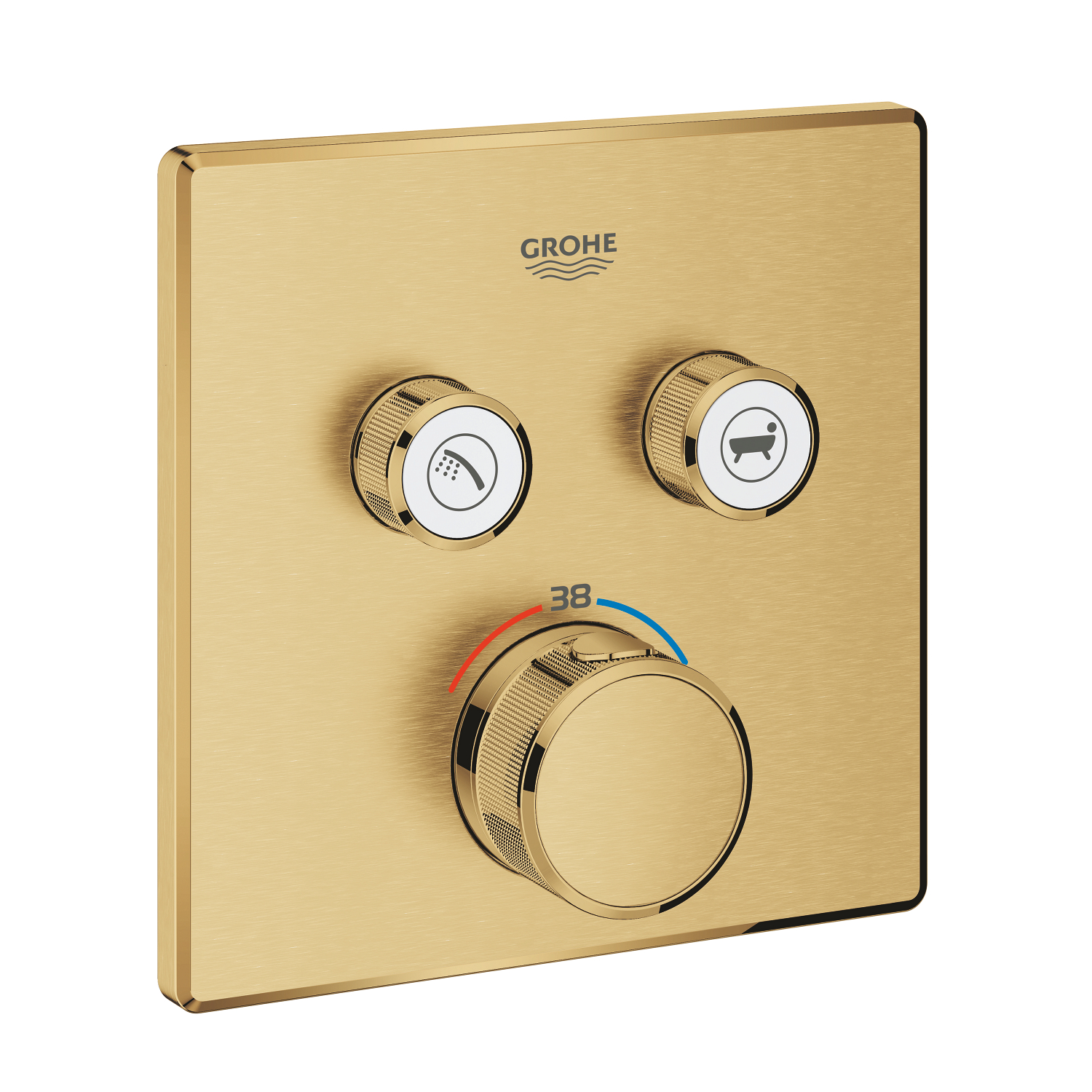 29124GN0.jpg LAUNCHING MARCH 2026 Grohe Grohtherm Smartcontrol Thermostat For Concealed Installation With 2 Valves Brushed Cool Sunrise - Image 1