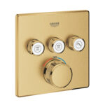 LAUNCHING MARCH 2026 Grohe Grohtherm Smartcontrol Thermostat For Concealed Installation With 3 Valves Brushed Cool Sunrise