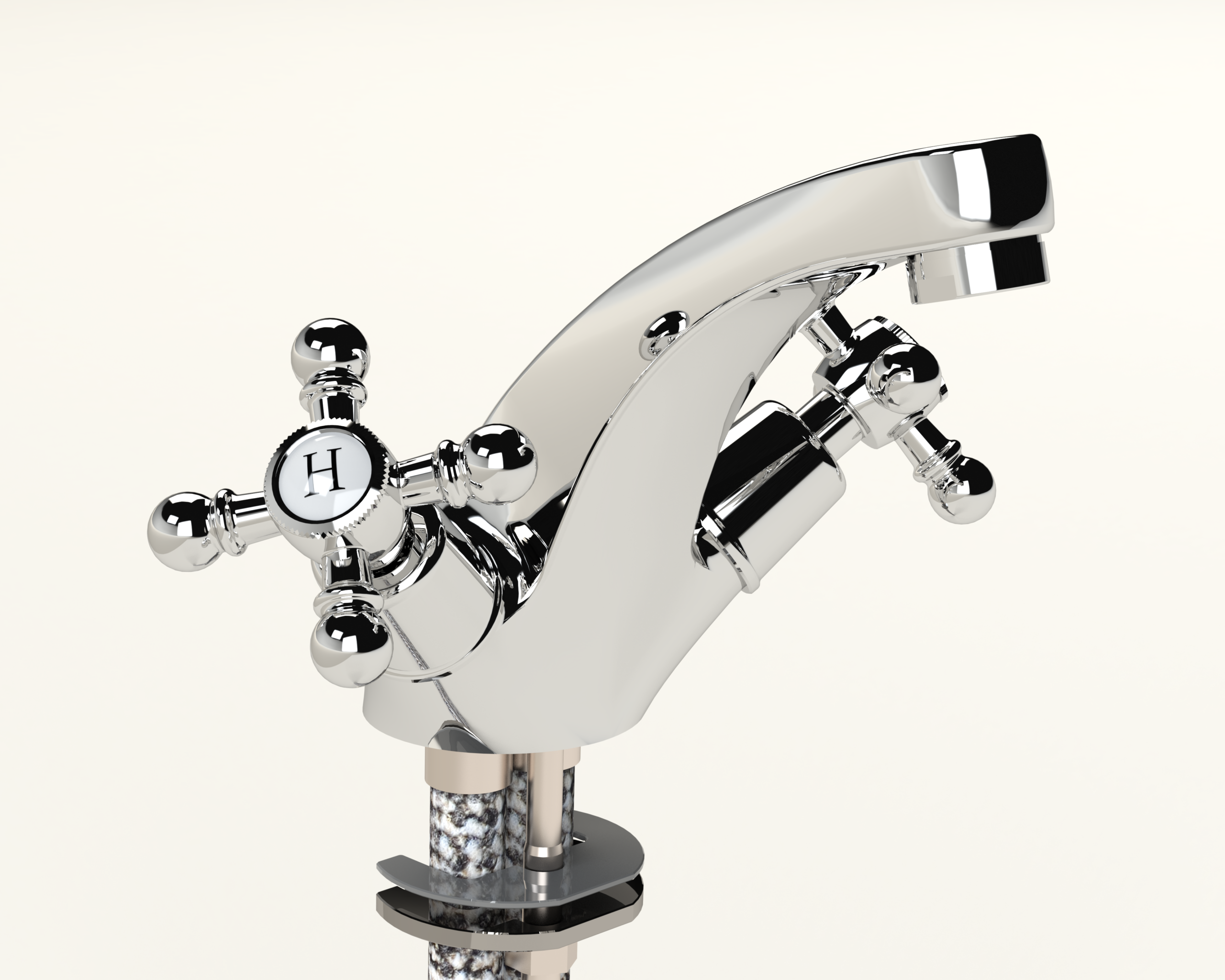 294-Roma.png Cobra Roma Original Light Pattern Basin Mixer Chrome - Image 1