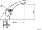 Cobra Carina Original Light Pattern Basin Mixer Fixed Spout Plug&Chain Chrome - Image 2