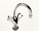 Cobra Carina Original Light Pattern Sink Mixer Pillar Type Swivel 1/2 Chrome