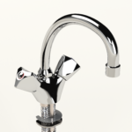 Cobra Carina Original Light Pattern Sink Mixer Pillar Type Swivel 1/2 Chrome