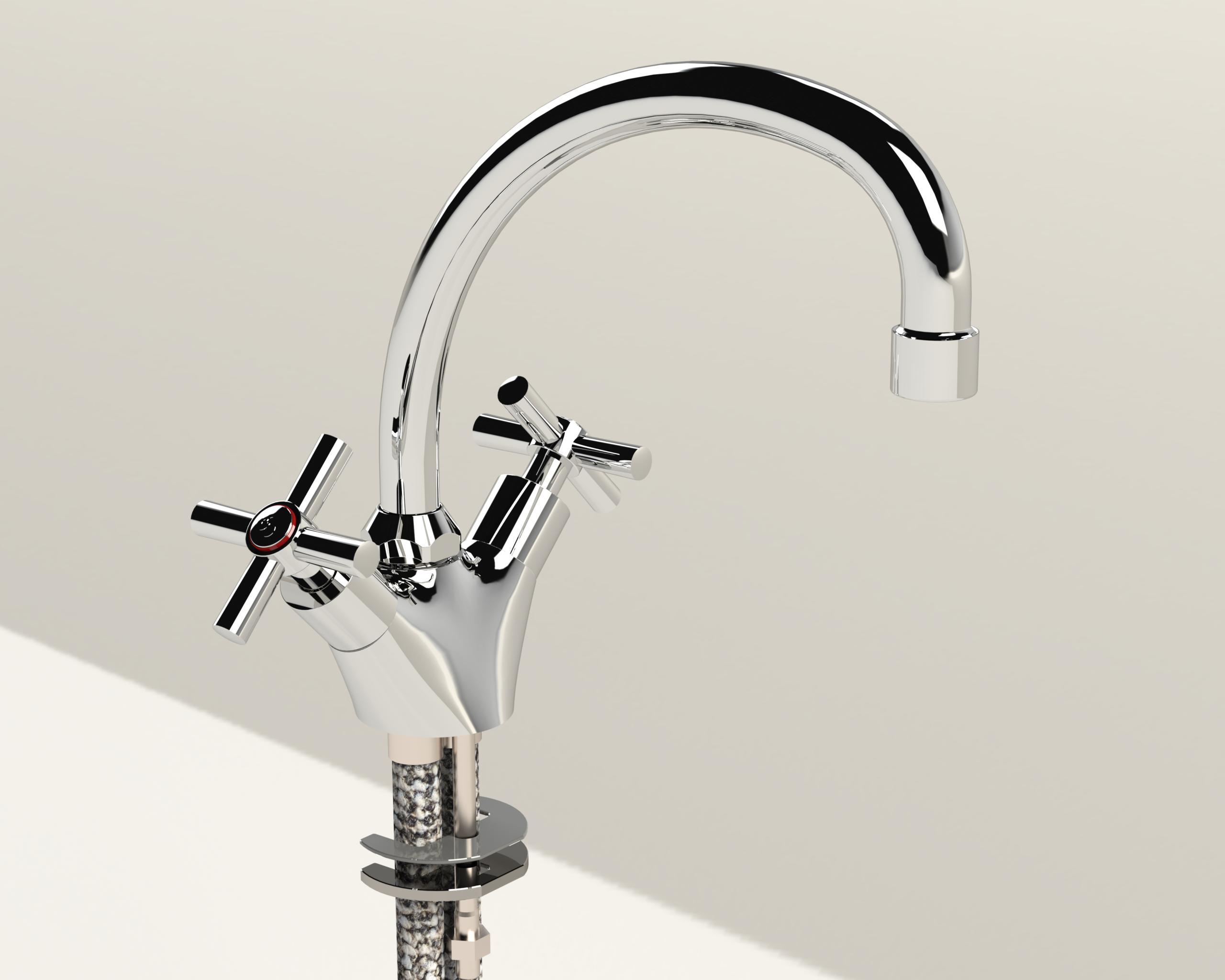 296-Ledimo.png Cobra Ledimo Original Light Pattern Sink Mixer Pillar Type Swivel Spout M10X1/2FI Chrome - Image 1