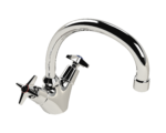 Cobra Star Original Light Pattern Sink Mixer Pillar Type Swivel Spout 1/2 MI Chrome