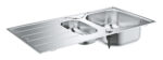 Grohe K200 Stainless Steel Sink with drainer stainless steel
