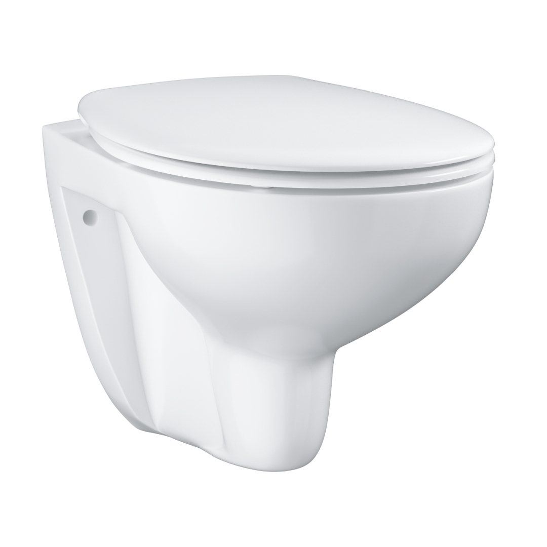 32420144419_52_OBUNZck.jpg Grohe Bau Ceramic Wall hung WC set alpine white - Image 1
