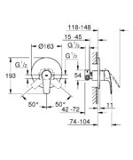Grohe Eurosmart OHM set bath - Image 2