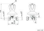Cobra Stella Original Light Pattern Stoptap Underwall 15mm Compression Chrome - Image 2