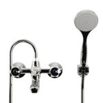 Cobra Stella Original Light Pattern Bath Diverter Mixer & Handshower Wall Type 1/2 MI Chrome