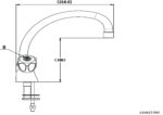 Cobra Stella Original Light Pattern Sink Mixer Pillar Type Swivel Spout M10X1/2FI Chrome - Image 2