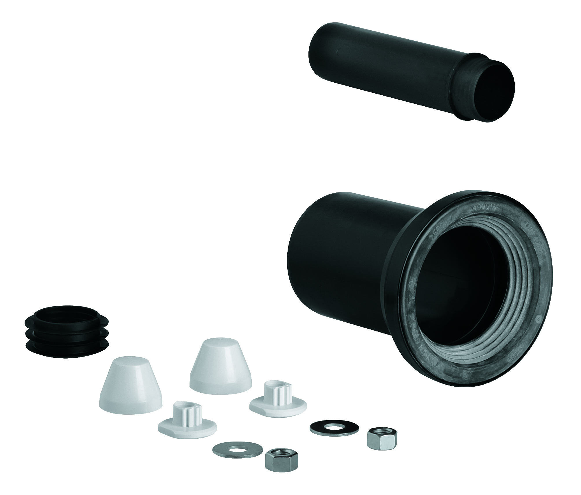 37311K00.jpg Grohe WC inlet and outlet connecting set black - Image 1