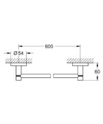 Grohe Essentials Towel rail supersteel - Image 2
