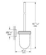 Grohe Essentials Toilet brush set supersteel - Image 2