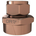 Cobra Compression Coupler Straight Red CXFI 3/4X15 Rough Brass