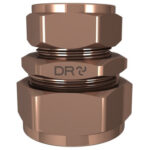 Cobra Compression Straight Coupler CXC 22X15 Rough Brass