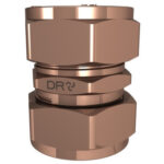 Cobra Compression Straight Coupler CXC 42mm Rough Brass