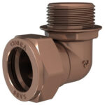Cobra Compression Elbow 90 CXMI 15mm Rough Brass