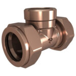 Cobra Compression Reducing Tee CXCXFI 22X1/2 Rough Brass